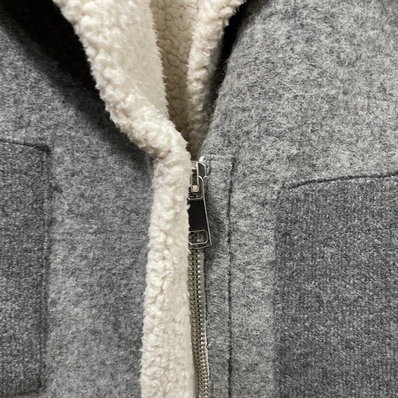 Sweater Jacket, fleece lining, Zara, EUC - Picture 3 of 3
